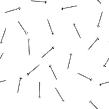 Pattern installation roofing screw cartoon vector Stock Illustration