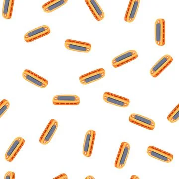 Pattern instrument harmonica cartoon vector イラスト素材