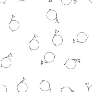 Pattern instrument post horn cartoon vector 스톡 일러스트