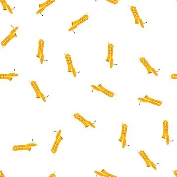 Pattern instrument saxophone cartoon vector イラスト素材
