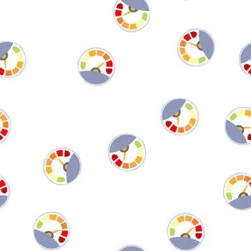 Pattern instrument speedometer cartoon vector 스톡 일러스트