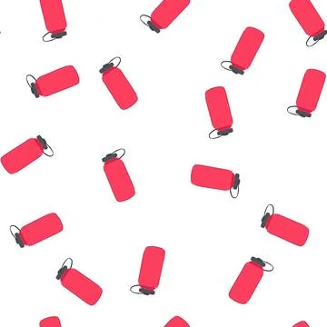 Pattern insulated water bottle reusable cartoon vector 스톡 일러스트