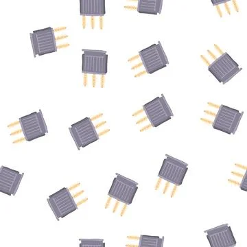Pattern insulation electrical transformer cartoon vector Stock Illustration
