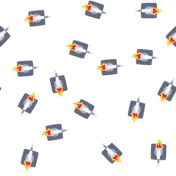 Pattern insulation short circuit fire cartoon vector Stock Illustration