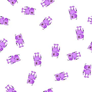 Pattern interactive robot toy cartoon vector イラスト素材