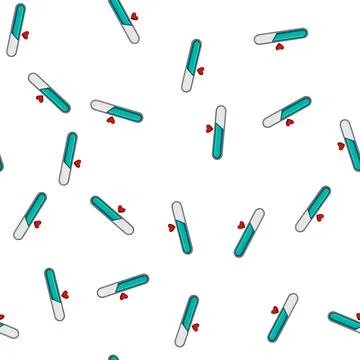 Pattern interface health bar cartoon vector Ilustração Stock