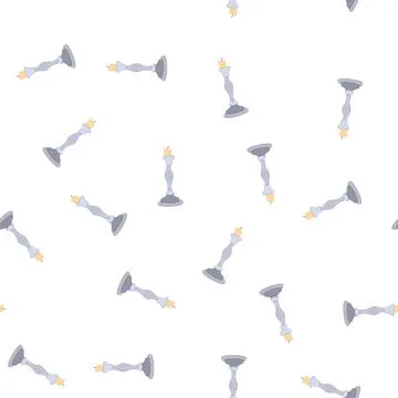 Pattern interior candlestick holder cartoon vector 스톡 일러스트