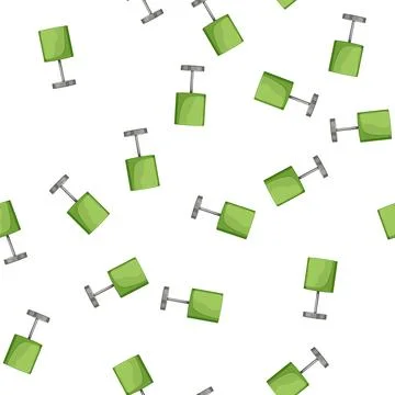 Pattern interior lamp table cartoon vector Stock Illustration