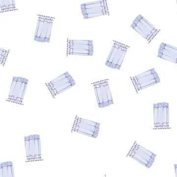 Pattern interior shower bathroom curtain cartoon vector Stock Illustration