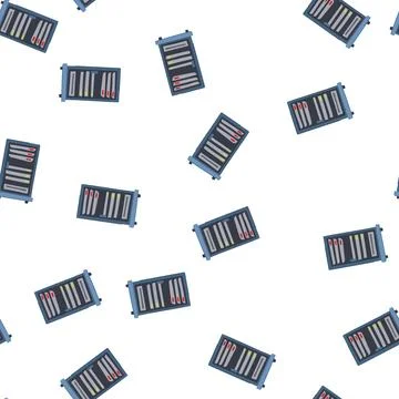Pattern internet server rack cartoon vector Stock Illustration