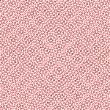 Pattern with intersecting undulated lines Stock Illustration