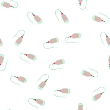 Pattern intravenous iv drip bag cartoon vector イラスト素材