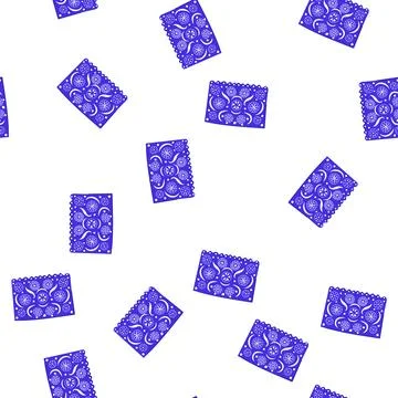 Pattern intricate papel picado cartoon vector Stock Illustration