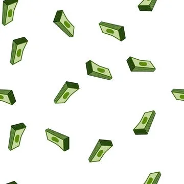 Pattern investment cash stack cartoon vector Illustrazione stock