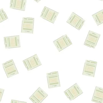 Pattern invoice tax form cartoon vector Illustrazione stock