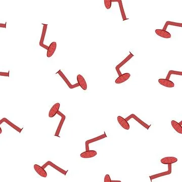 Pattern iron bent nail cartoon vector Stock Illustration