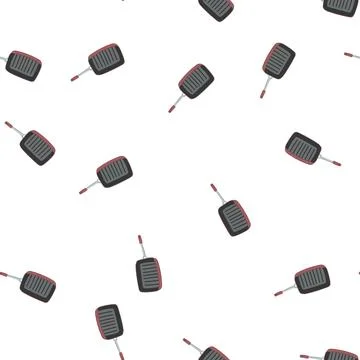 Pattern iron frying pan cartoon vector Stock Illustration