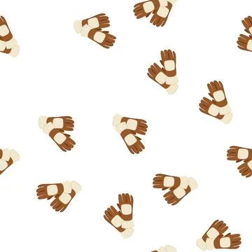 Pattern iron gloves welding cartoon vector Illustrazione stock