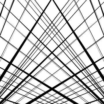 Pattern of irregular, random lines. Black and white abstract texture. イラスト素材