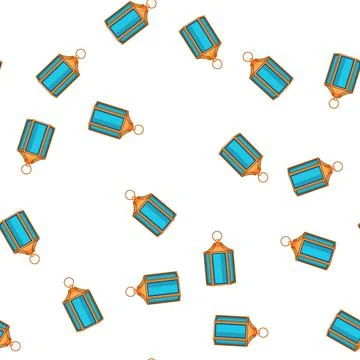 Pattern islam arabic lantern cartoon vector Stockillustratie