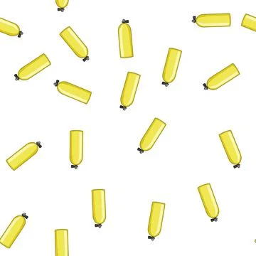Pattern isometric diving cylinder cartoon vector Stock Illustration