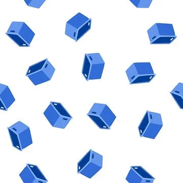 Pattern isometric plastic crate cartoon vector 스톡 일러스트