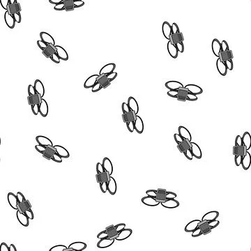 Pattern isometric quadcopter cartoon vector 스톡 일러스트
