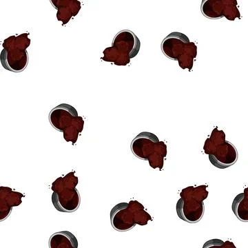 Pattern italian capsule coffee cartoon vector Stock Illustration