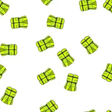 Pattern jacket safe vest cartoon vector Stock Illustration