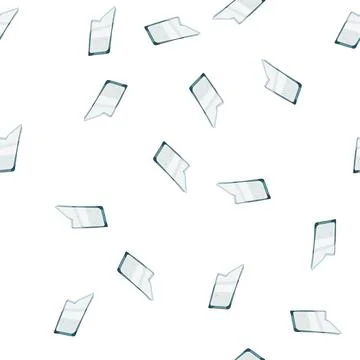 Pattern jagged glass broken shard cartoon vector Stock Illustration