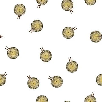 Pattern japan hand fan folding cartoon vector Stock Illustration