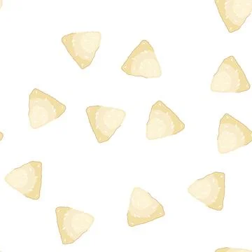 Pattern japanese onigiri rice dumpling isolated Illustrazione stock