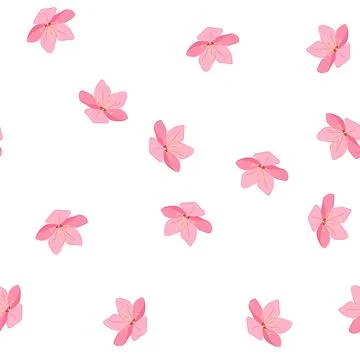 Pattern japanese sakura cherry blossom cartoon vector Stock Illustration