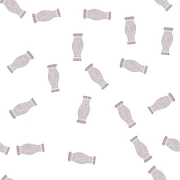 Pattern jar antique vase cartoon vector Stock Illustration