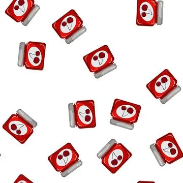Pattern jar jam fruit food cartoon vector Stock Illustration
