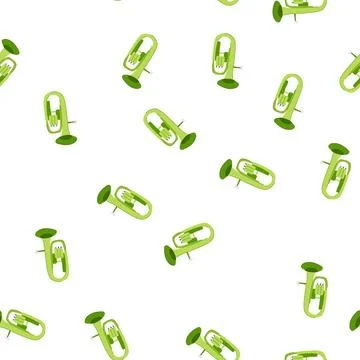 Pattern jazz trumpet cartoon vector 库存插图