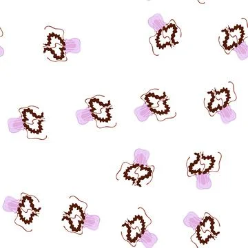 Pattern jellyfish floating underwater with flowing tentacles Stock Illustration