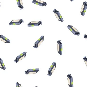 Pattern jet ink cartridge cartoon vector Stock Illustration