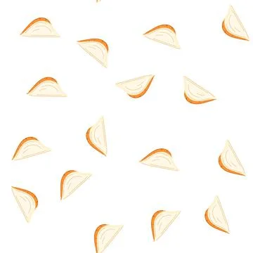 Pattern jicama root slice single cross section Illustrazione stock