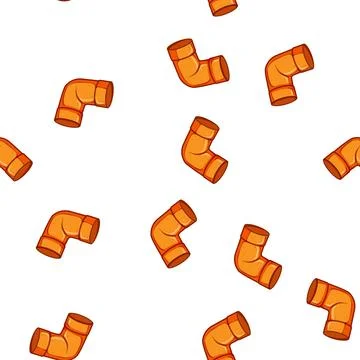 Pattern joint pipe elbow cartoon vector Ilustração Stock