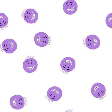 Pattern joke comic face cartoon vector Stock Illustration