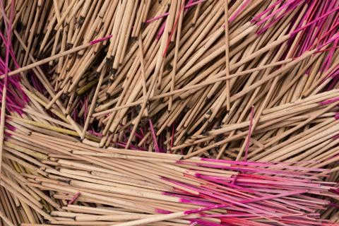 Pattern of joss stick. Stock Photos