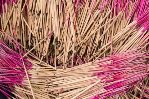 Pattern of joss stick. Stock Photos