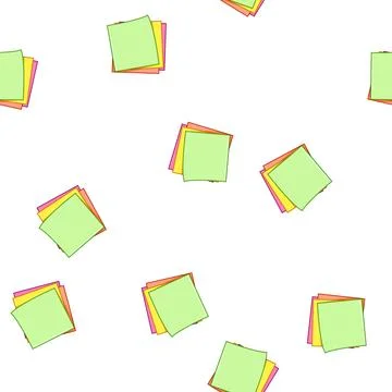 Pattern jotter memo paper cartoon vector イラスト素材