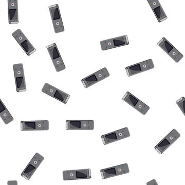 Pattern journalist dictaphone cartoon vector イラスト素材