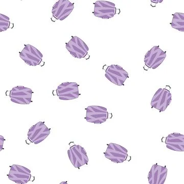 Pattern journey suitcase cartoon vector Illustrazione stock