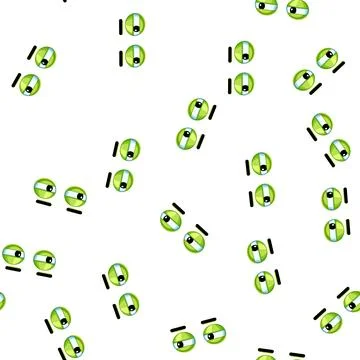 Pattern joy eye emotions cartoon vector Ilustración de archivo