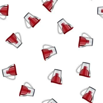 Pattern jug water pitcher cartoon vector Stock Illustration