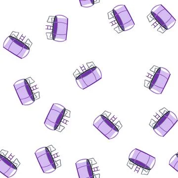 Pattern jump trampoline jumping cartoon vector Illustrazione stock