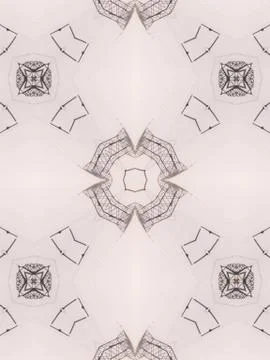 Pattern of kaleidoscope abstract grey pattern Stock Illustration